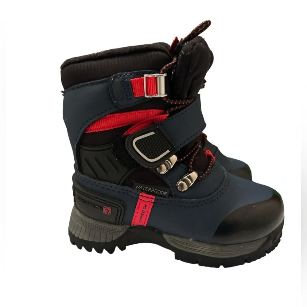 Swiss Tech Kids Boys ~Sz 6~ Winter Snow Boots 3M Thinsulate Insulated Waterproof